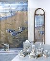 At the Beach - Fabric Shower Curtain