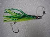 Saltwater Fishing Lure Green and Yellow Dolphin Death Rigged Lure FREE SHIPPING AND 20% CUSTOMER APPRECIATION DISCOUNT!