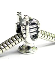 Sterling Silver Music Instrument Trumpet Bead For Pandora Troll European Charm Bracelets
