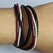 November's Chopin (TM) Unique Charm Colorful Multistrand Leather Adjustable Wrap Bracelet