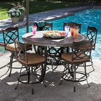 Big Sale Heirloom Slate Outdoor Patio Dining Set - 7 pc.