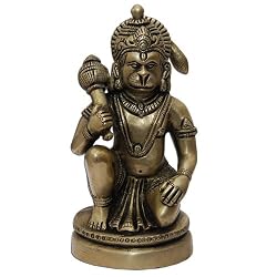 Antique Figurine Hanuman Brass Statue
