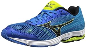 Mizuno Men's Wave Sayonara 3 Running Shoe, Electric Blue Lemonade/Black, 11.5 D US