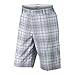 Nike Men's 2013 Golf Fashion Plaid Shorts 30 Waist x Regular White/Night Stadium