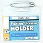 2 X Eagle Claws Fishing-Hunting License Holder - 3 1/2" X 2 1/2"