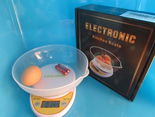 LAPROBING® Digital Multifunction Kitchen and Food Scale, Elegant White with Removable Bowl