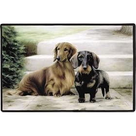 Dog Breed Doormats by Fiddlers Elbow - Dachshund