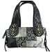 BLACK JACQUARD PATCHWORK PURSE