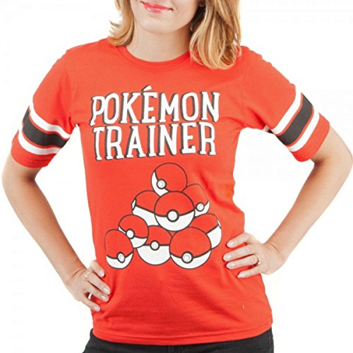Bioworld Pokemon Trainer Pokeball Womens Hockey T-shirt