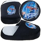 Transformers Black Optimus Prime Slippers for Toddler Boys