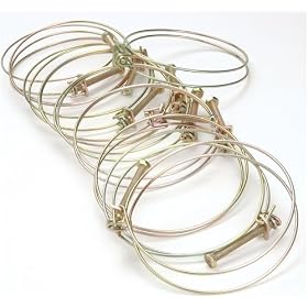 Grizzly H5357 10 Pack 4 Wire Hose Clamps by Grizzly