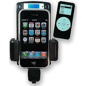 8-in-1 Black Fm Transmitter Car Kit with Remote and Car Adapter for Ipod 3rd, 4th, 5th Generation, Mini, Photo, U2, Nano 2nd Gen, Video, Classic, Touch
