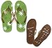 Graphic Daisy "Just Married" Flip Flop Sandals