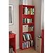 Ameriwood 5-shelf Bookcases, Red, Set of 2