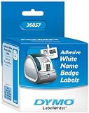 DYMO LabelWriter Labels White Adhesive Name Badges, White, 2-1/4" x 4", 250 per pack