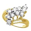 14K Yellow Gold Diamond Ring - 2.00 Ct.