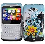 Hard Yellow Flowers Case Cover Faceplate Protector for HTC Status AT&T with ....