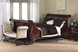 Cavalier Carved Sleigh Bed Kingsize 5ft
