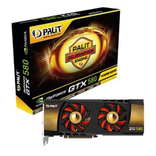 Palit XpertVision NVIDIA Geforce GTX580 Grafikkarte (PCI-e, 1536MB DDR5 Speicher, Dual-DVI Preisvergleich