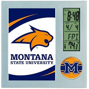 NCAA Montana State Bobcats Digital Desk Clock