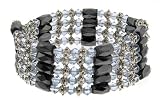 Magnetic Wrap Necklace/Bracelet - Light Blue Beads