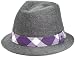 Ted Baker Mens Check-trimmed Fabric Trilby Hat
