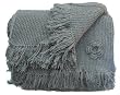 Alpaca Natural Fiber Handmade Sofa Throw - Antique Green (Extra Large)