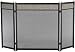 Pleasant Hearth 64-2147-8 Imperial Fireplace Screen, Black with Brass