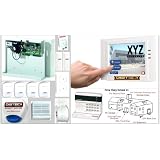 AH7- COMPLETE TOUCH SCREEN AUTODIAL WIRED BURGLAR ALARM SYSTEM WITH MOTION SENSOR/ VIBRATION SENSOR/ EXTENSION SPEAKER AND STROBE SIREN INSURANCE GRADE 3 APPROVED'