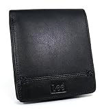 [リー] Lee アンティーク カーフ クロスステッチ 二つ折り 短財布 ブラック