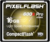 16GB PixelFlash 600x CF Compact Flash Memory Card Light Speed Professional Series