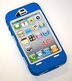 4g Iphone Super Case Blue White -