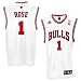 Derrick Rose Chicago Bulls White Replica Adidas NBA Jersey