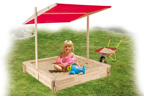 Happy People 74012 - Holz-Sandkiste mit Dach Preisvergleich