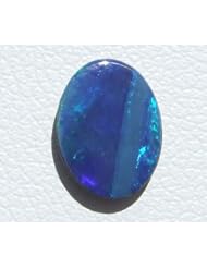 O&G Australia Natural Opal Doublet Gemstone, 6x8mm (0.8cttw)