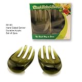 Hand Salad Server- Green Color Acrylic