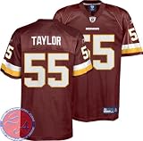 Men's Jason Taylor Washington Redskins #55 NFL Equipment Replica Football Jersey by Reebok (Maroon-W(Size=LARGE)