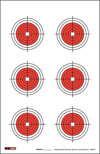 25, 50, 75 Yard Rifle Targets (25 Pack) by EZ2C | Long Range Shooting ...