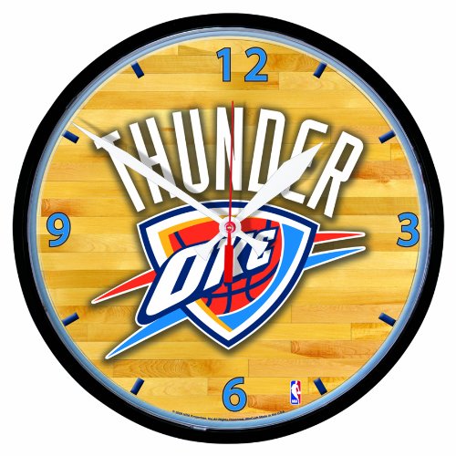 NBA Oklahoma City Thunder Round Clock