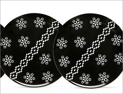 Noritake Colorwave Graphite Holiday Accent Plate