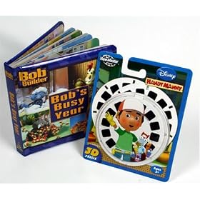ViewMaster HANDY MANNY 3 Reel Set + Bob the Builder BOOK by View Master