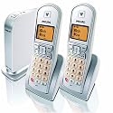 Philips VOIP3212 VoIP And Skype Compatible Digital Cordless Telephone Twin Pack