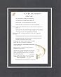 Personalized Touching and Heartfelt Poem for Fathers - When I was . . . 8 x 10 inches Poem on 11 x 14 inches Double Beveled Matting
