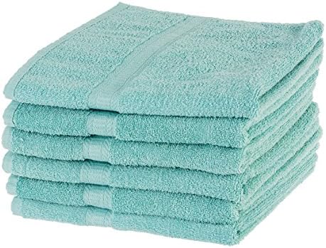 CZ Max 100% Egyptian Cotton Hotel &amp; Spa Bath Towel, for Maximum Softness and Absorbency, 27" X 52" Set of 6 (Aqua)