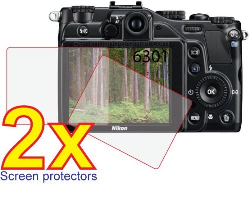 2x Nikon Coolpix P7000 Digital Camera Premium Clear LCD Screen Protector Cover Guard Shield Film Kit, no cutting is required! Exact fit and satisfaction guaranteed!