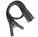 YKK Zippers #10 Black Metal Pull with Free Top Stops (54