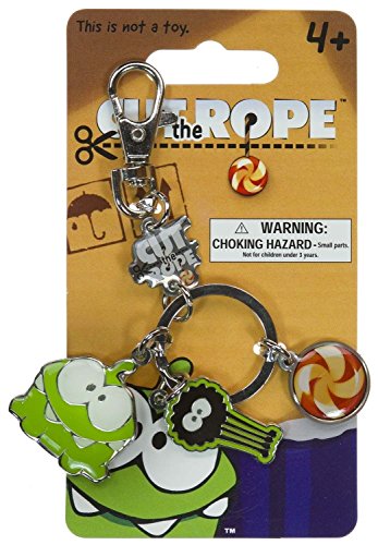 Cut The Rope Om Nom Metal Keychain