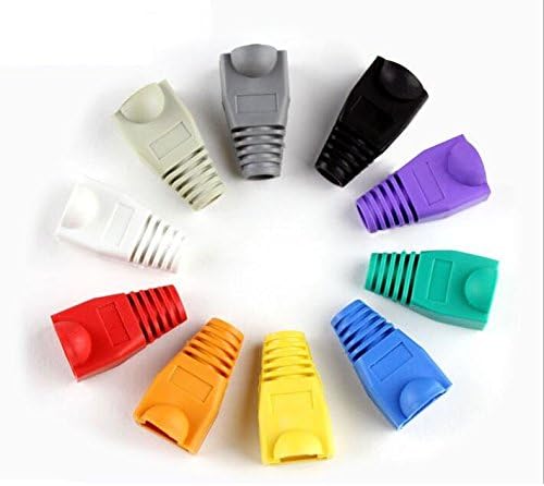 RJ-45 Color Coded Strain Relief Boots - 100pc