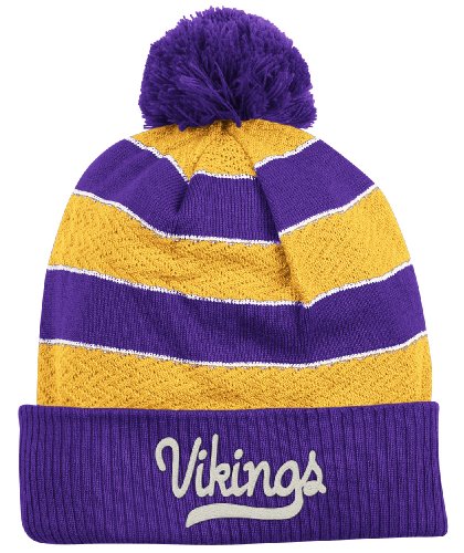 Minnesota Vikings Womens Retro Sport Striped Knit Cap