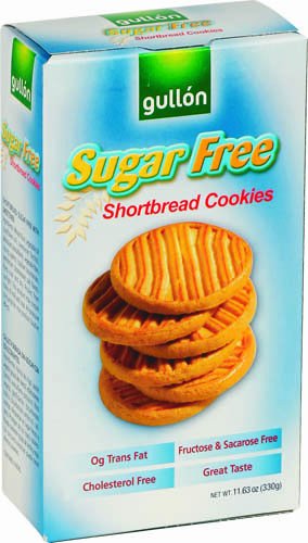 Gullon Sugar-Free Shortbread Cookies, 11.63-Ounce Boxes (Pack of 15)